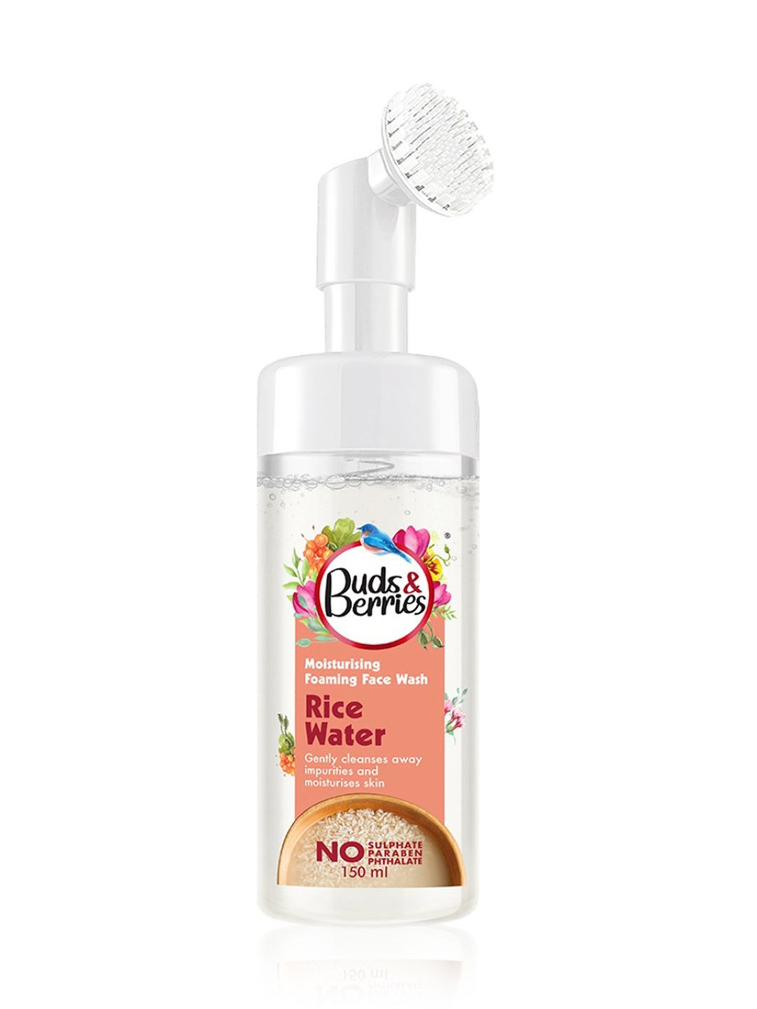 Buds & Berries Rice Water Moisturising Foaming Face Wash - 150 ml