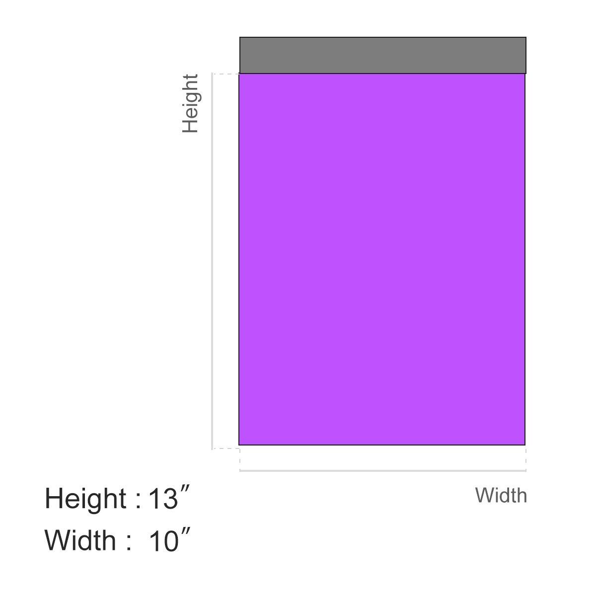 Metronic Poly Mailers 10x13 Inch Shipping Bags Light Purple Shipping Mailing Envelopes Bags 2 Mil Thick Pack of 100pcs