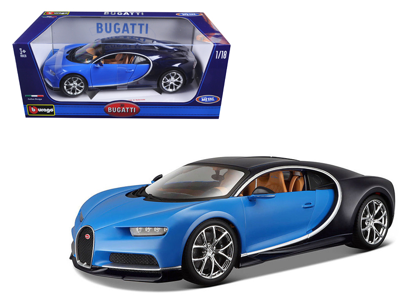 Bugatti Chiron Yellow and Black 1/24 Diecast Model Car by Maisto