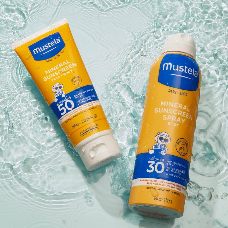 Mustela Mineral-Based Baby Sunscreen Spray - SPF 30 - 6 fl oz