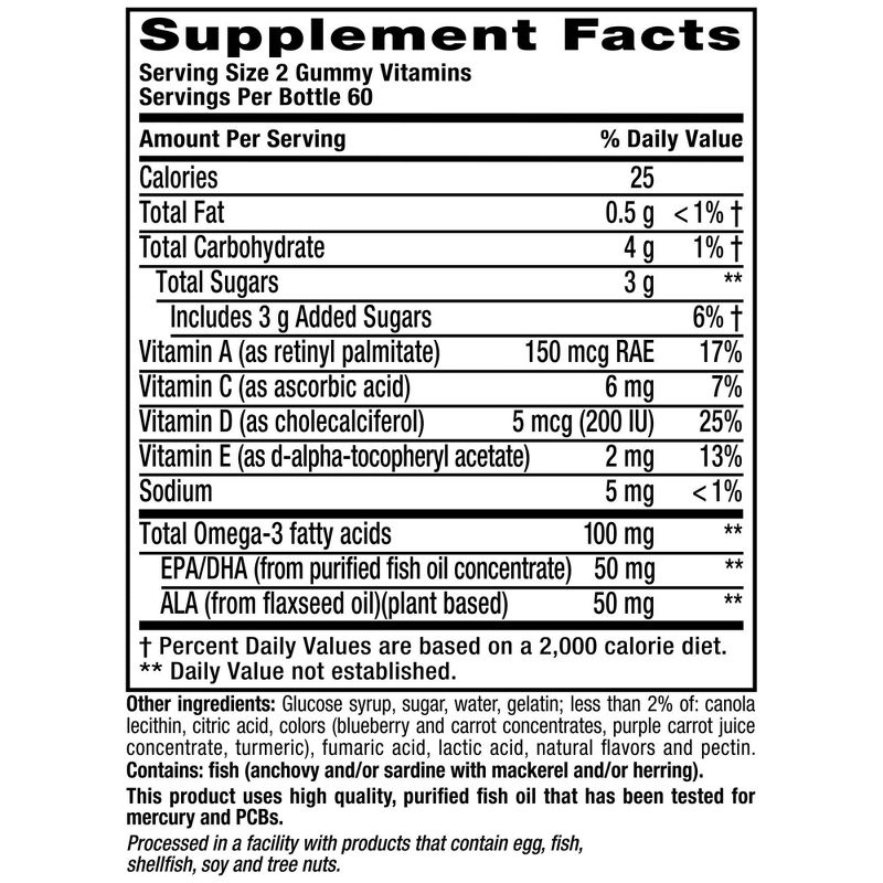 Vitafusion Omega-3 Gummies - Berry & Lemonade - 120ct