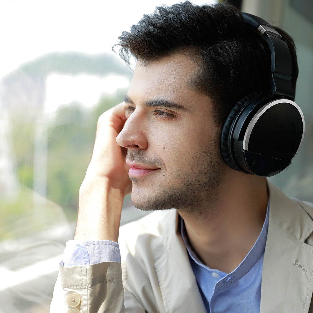 COWIN E8 [Upgraded] Active Noise Cancelling Wireless Headphones w/ Bluetooth, Microphone, Hi-Fi Deep Bass, and 20 Hour Playtime