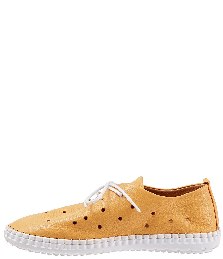 Bueno Dallas Perforated Leather Sneakers