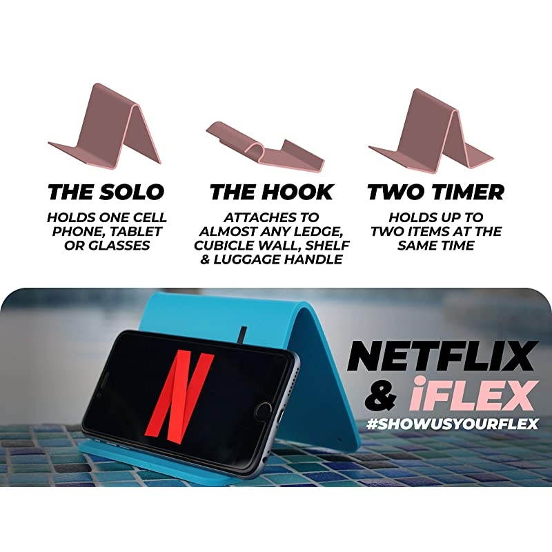 Adjustable Cell Phone Stand and Tablet Stand for Work and Home Flexible Phone Holder is The Perfect iPhone Stand for Video Calls and Holds Any Device NonSlip Grip Strong and Durable