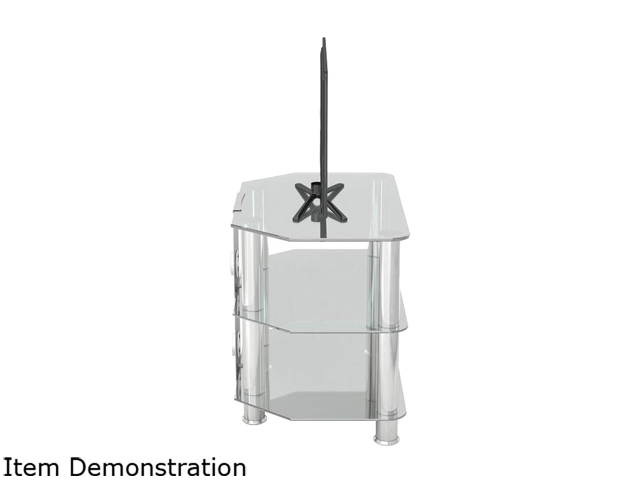 AVF SDC600CMCC-A up to 32" Classic - Corner Glass TV Stand with Cable Management