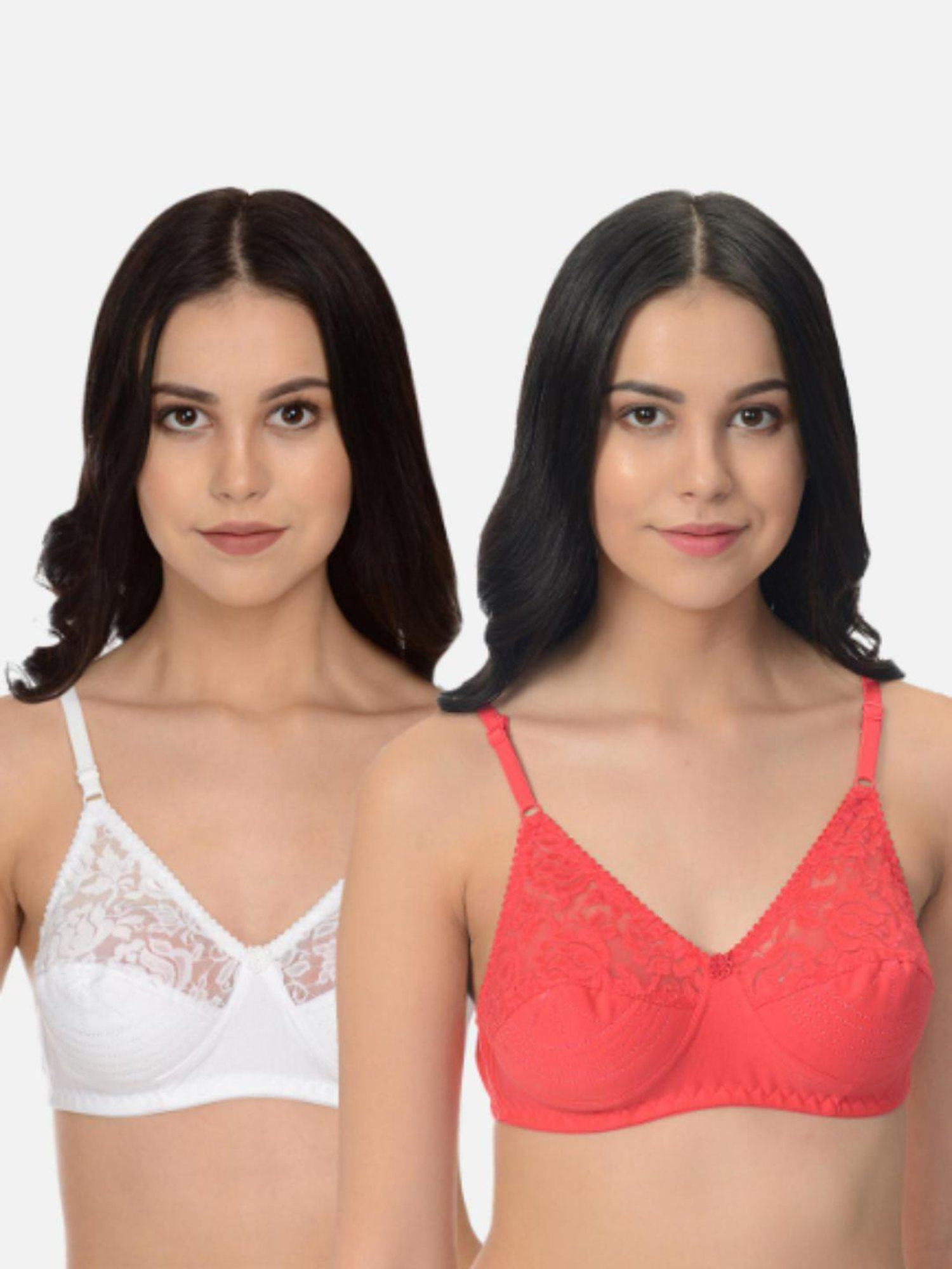 Mod & Shy Multi Lace Print Bra Set