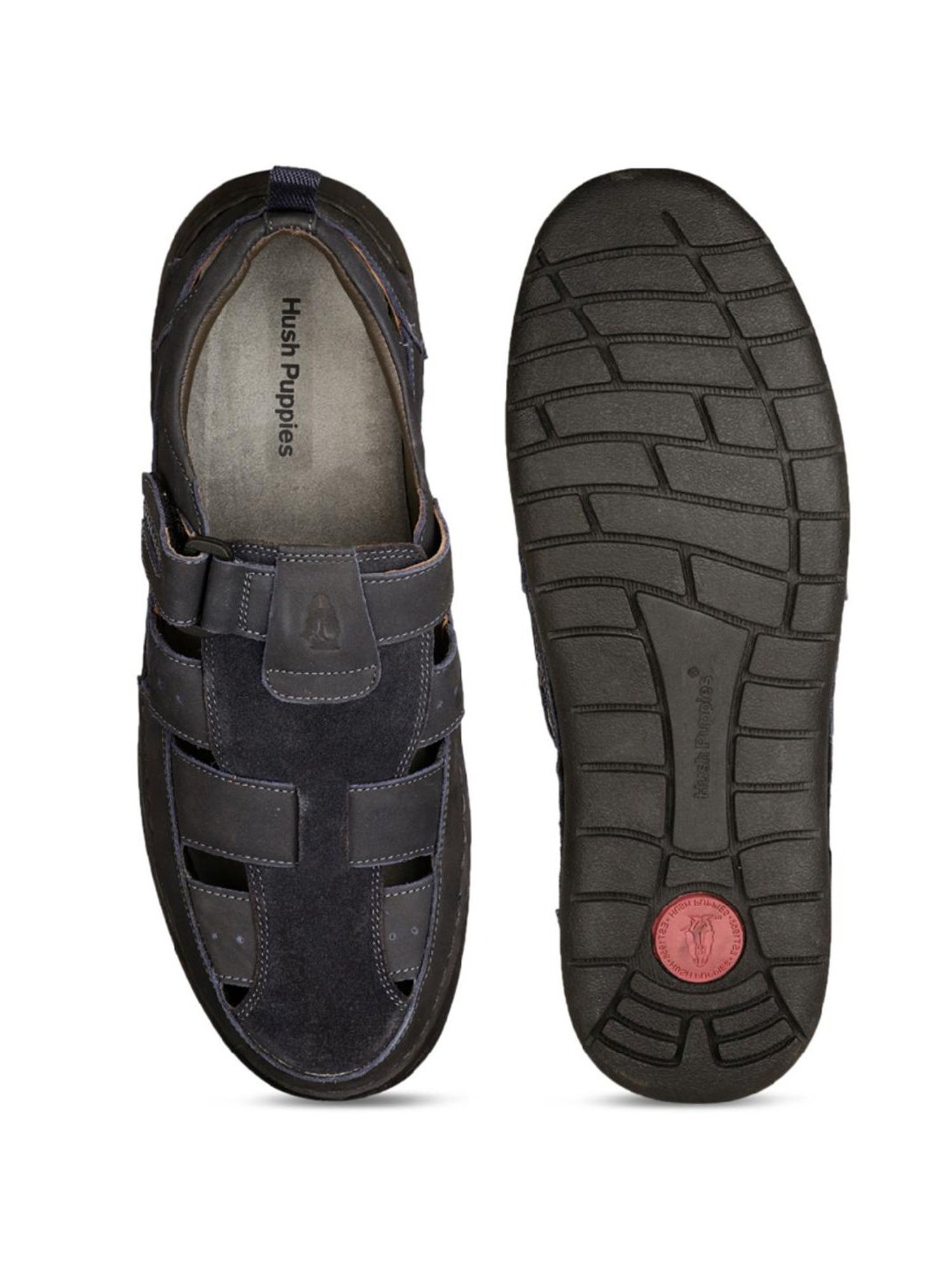 Hush Puppies by Bata Men's Grey Fisherman Sandals