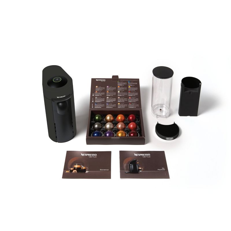 Nespresso VertuoPlus Coffee and Espresso Machine by De'Longhi – Black Matte