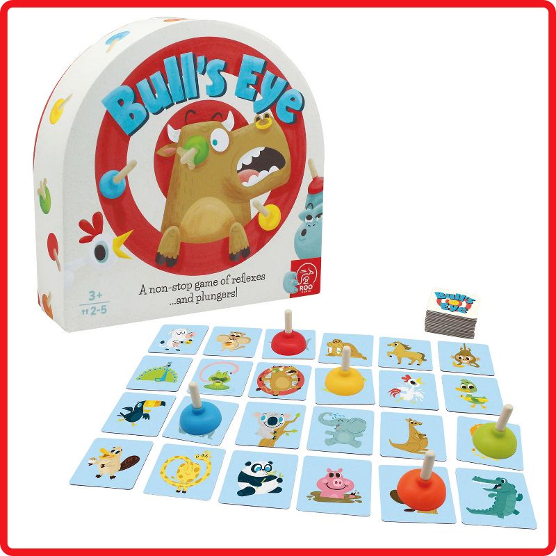 Roo Games Bull's Eye Fast-Paced Animal Matching Game - Ages 3+
