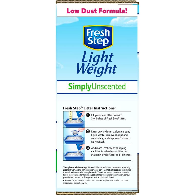 Fresh Step - Simply Unscented Lightweight Litter - Clumping Cat Litter - 15.4lbs