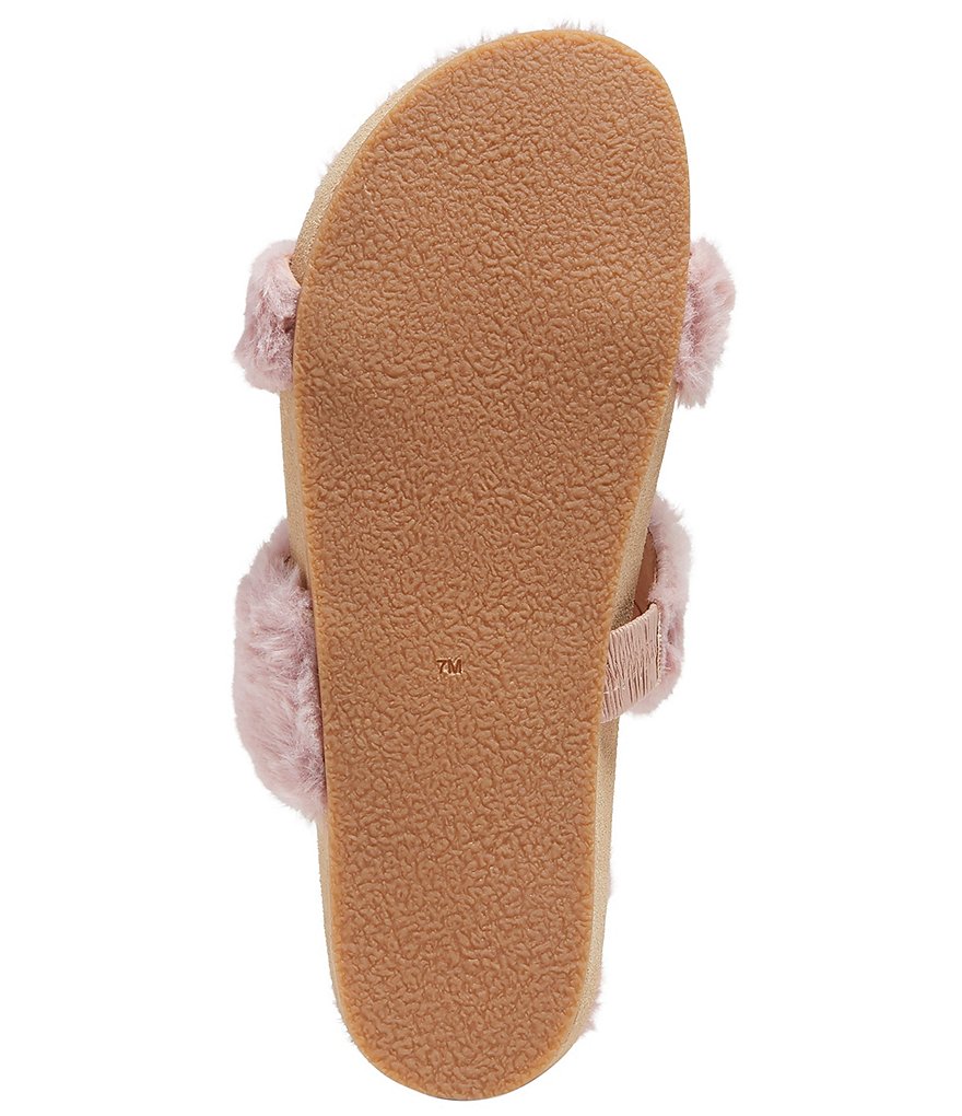Jack Rogers Lauren Comfort Cozy Faux Fur Slides