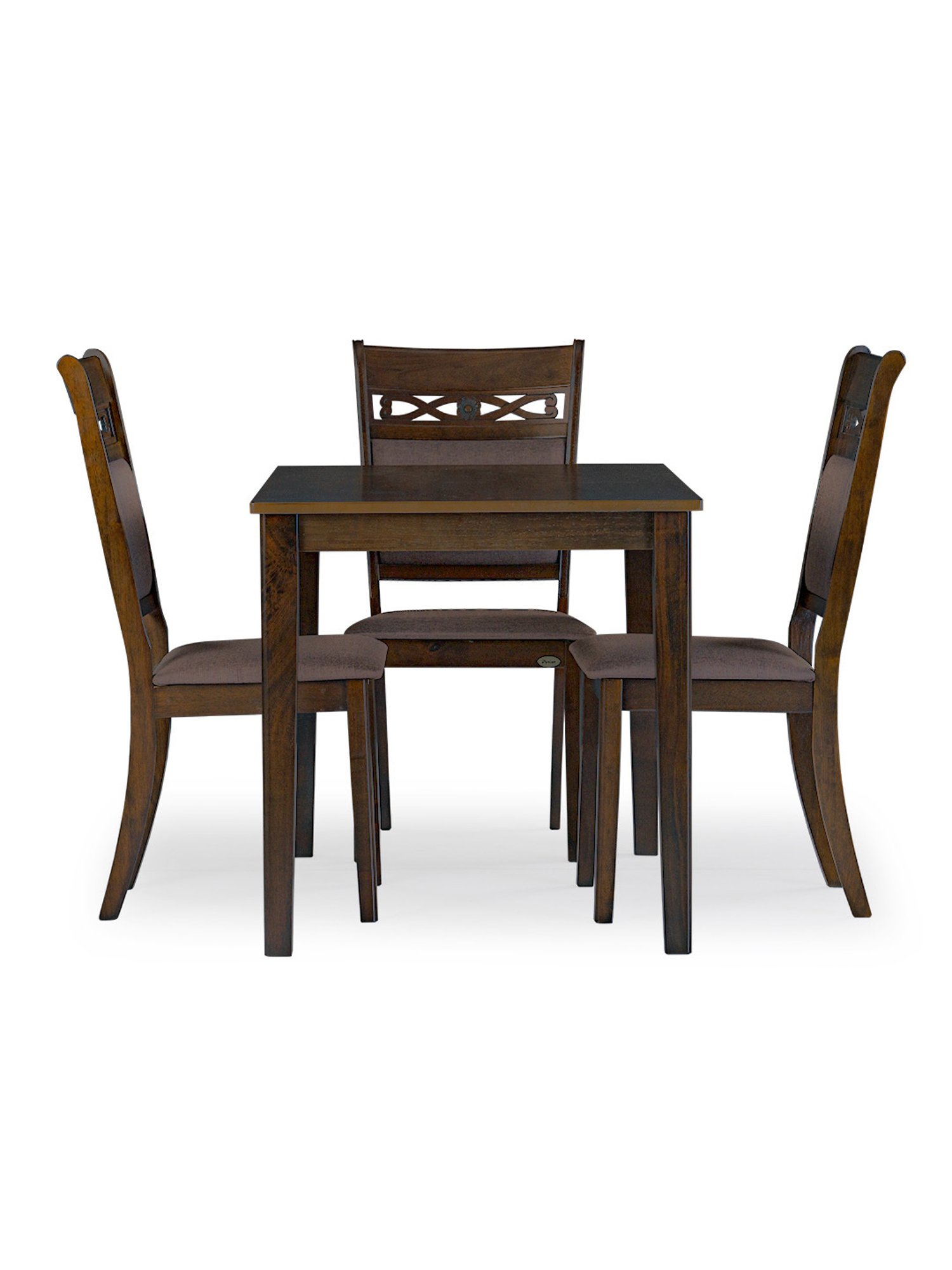 Nilkamal Olivia Brown Solid Wood - Rubberwood 6 Seater Dinning Table set