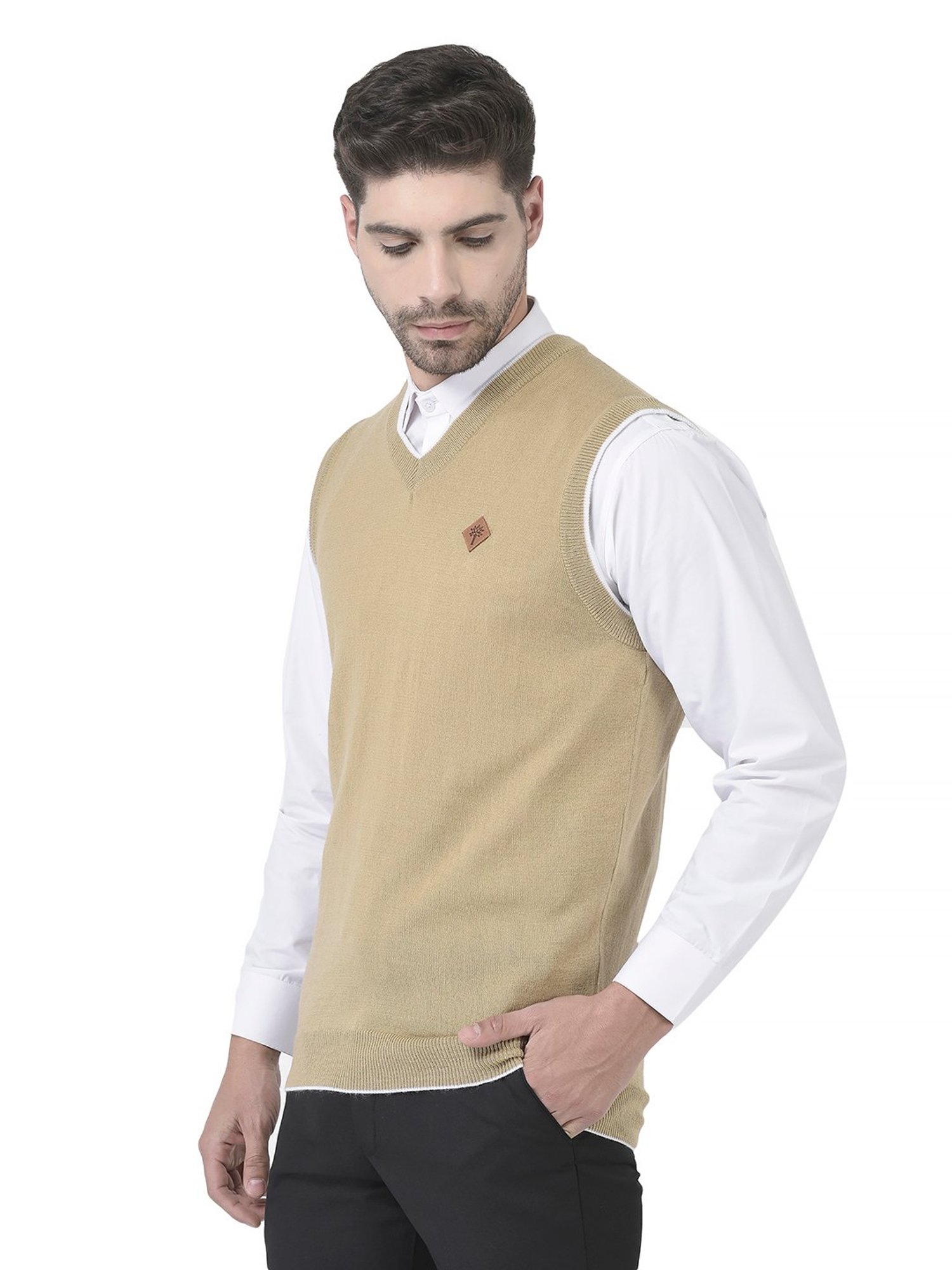 Woodland Khaki Regular Fit Sweater