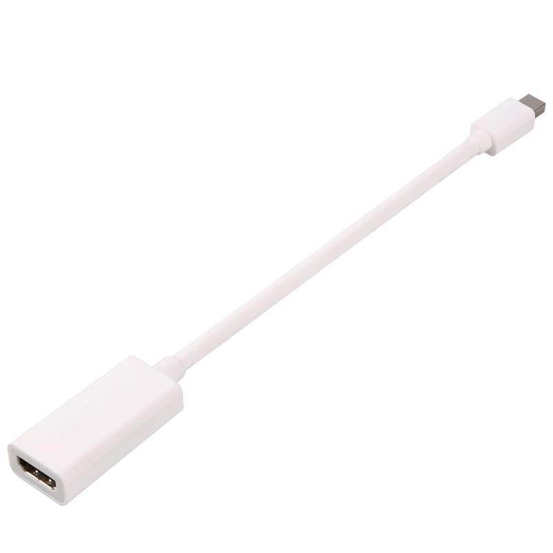 Amkle Mini DP to HDMI Cable Mini DisplayPort to HDMI Male to Female DP Converter Adapter for PC Macbook 1080P HDTV Projector