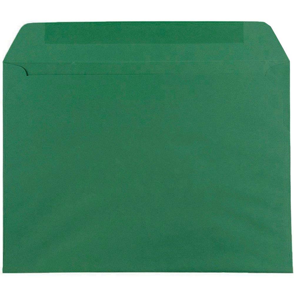 JAM PAPER 9 x 12 Booklet Premium Envelopes - Dark Green - 100/Pack