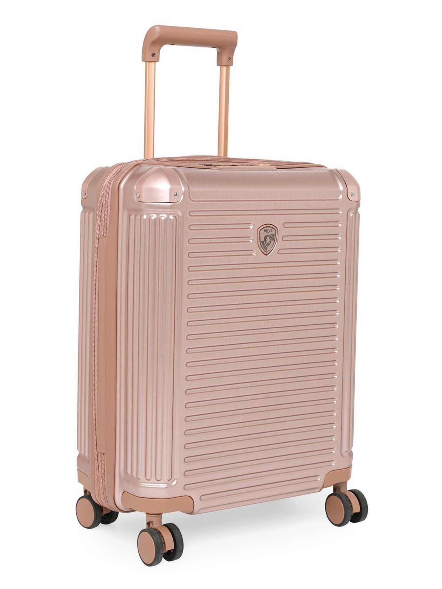HEYS Edge Rose Gold Textured Hard Cabin Trolley Bag -21 cm