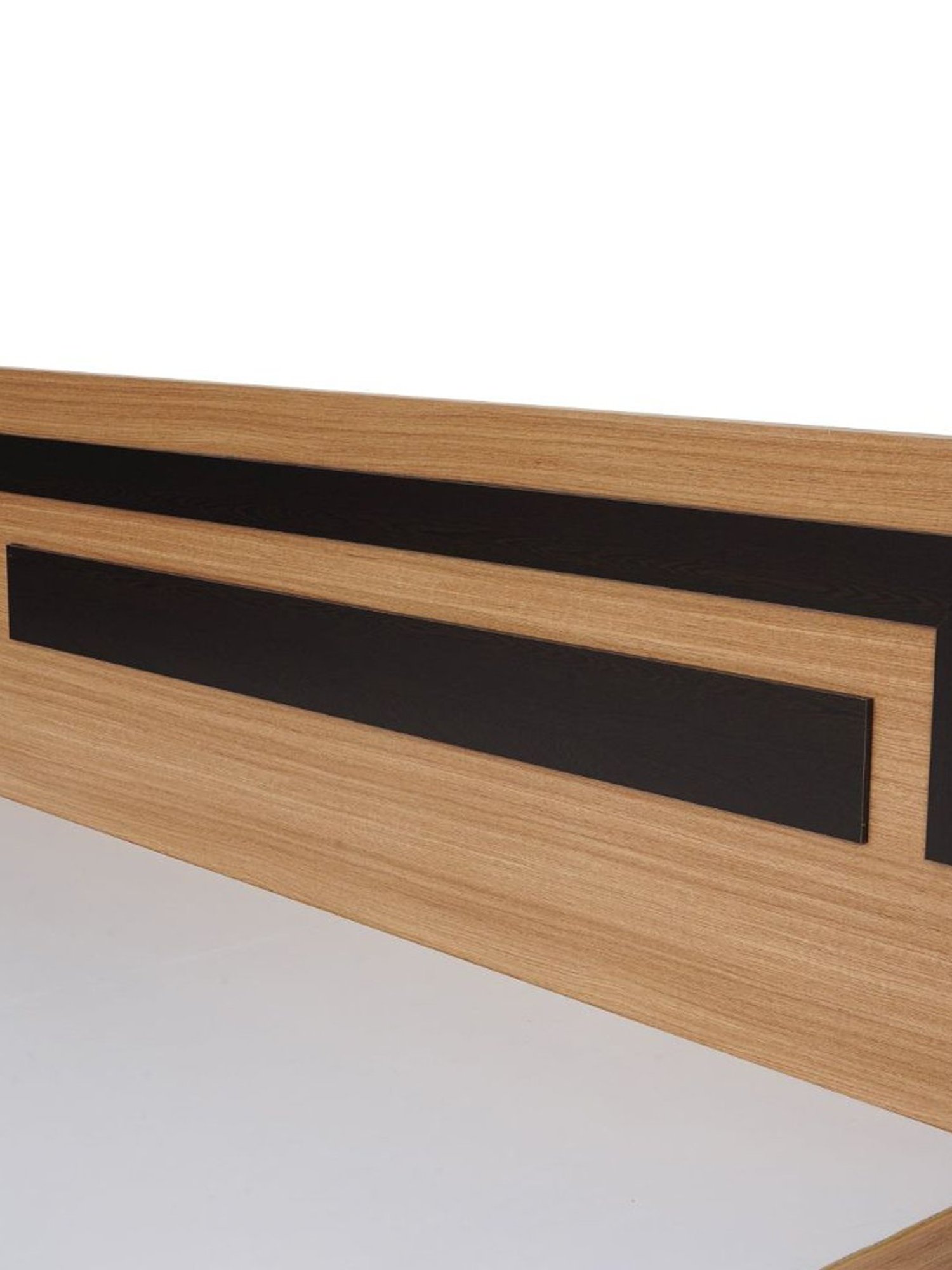 Duroflex Plush Brown Sheesham Wood Queen Bed in Honey Finish