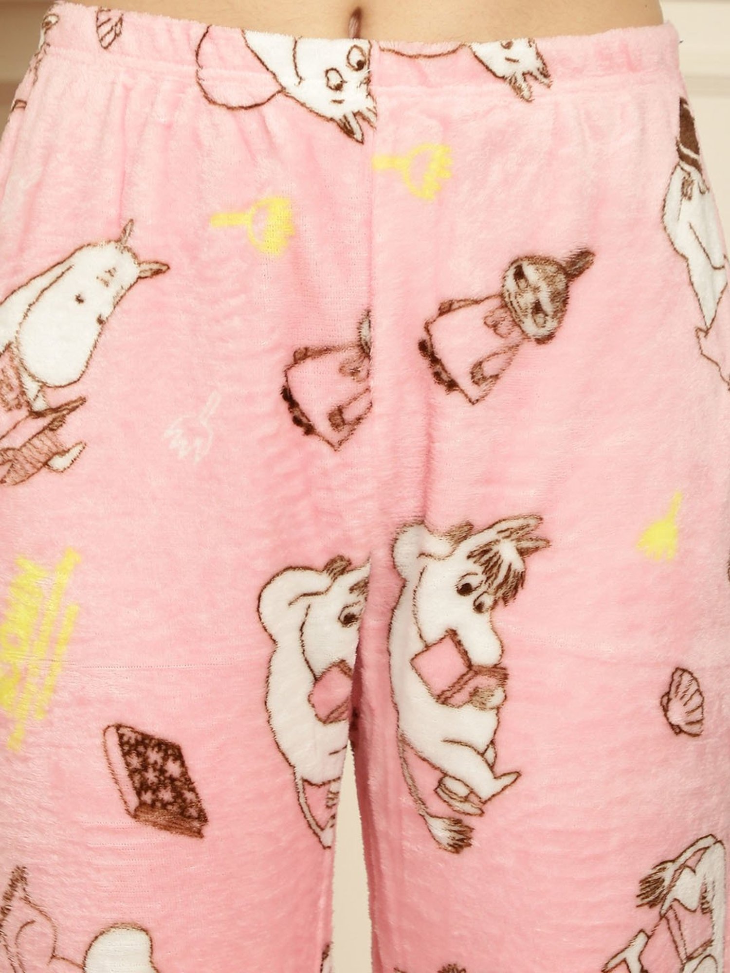 TAG 7 Pink Printed Woolen Top With Pyjamas