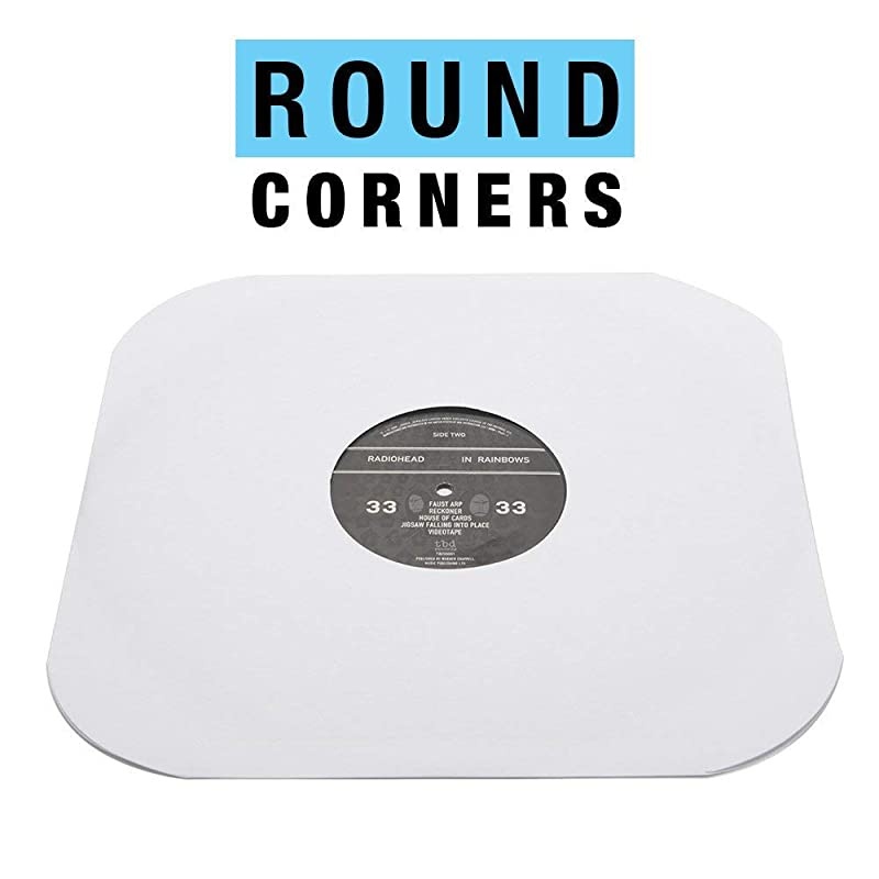 Vinyl Record Sleeves Bundle by  - 50x Record Outer Sleeves Plus 50x Record Inner Sleeves - Crystal Clear Album Sleeves and Rounded Acid Free LP Sleeves for 12" Records