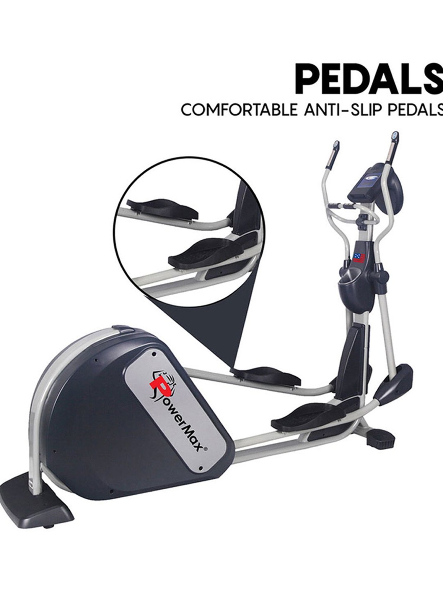 PowerMax Fitness EC-2000 Elliptical Trainer (Black)