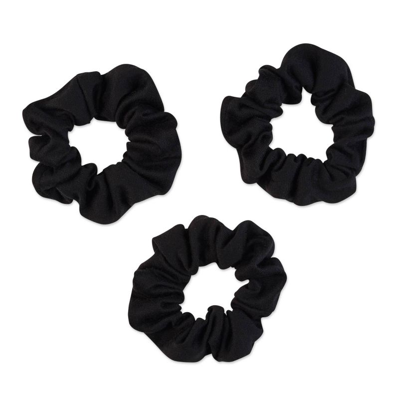scunci Scrunchies - Black - 3ct