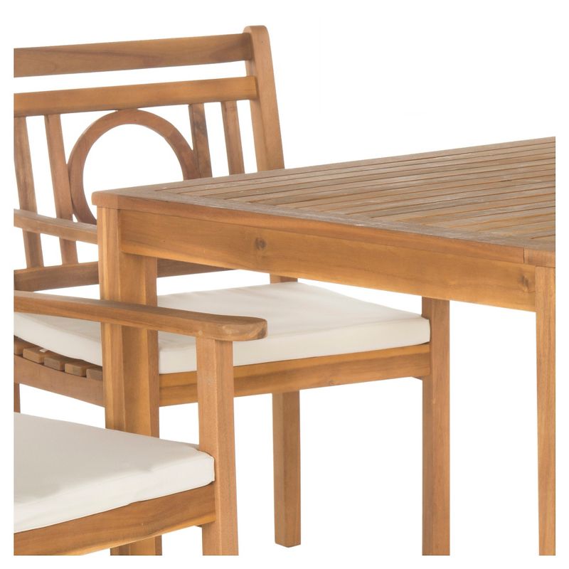 Montclair 5pc Acacia Wood Dining Set - Brown - Safavieh