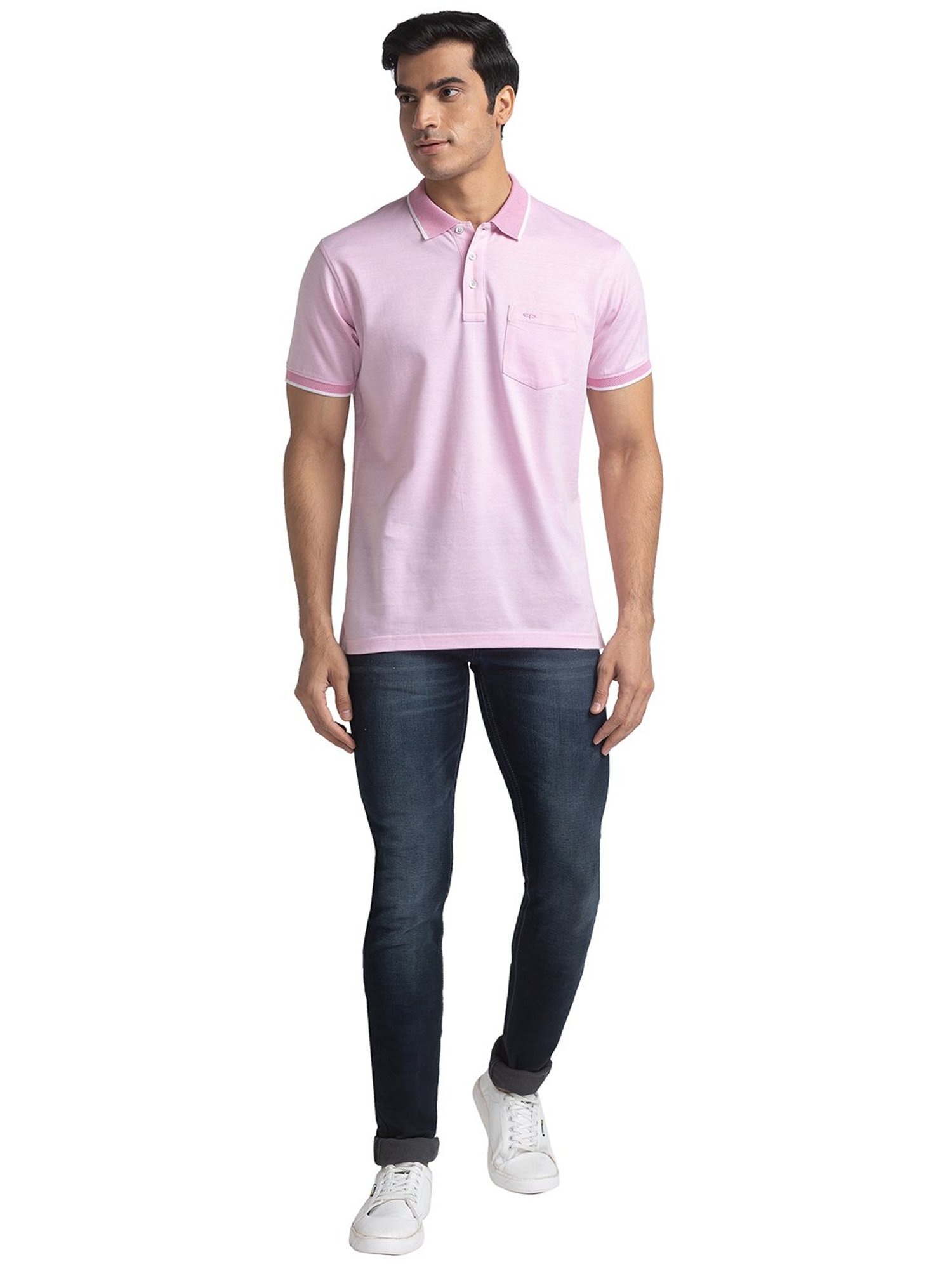 ColorPlus Red Tailored Fit Polo T-Shirt