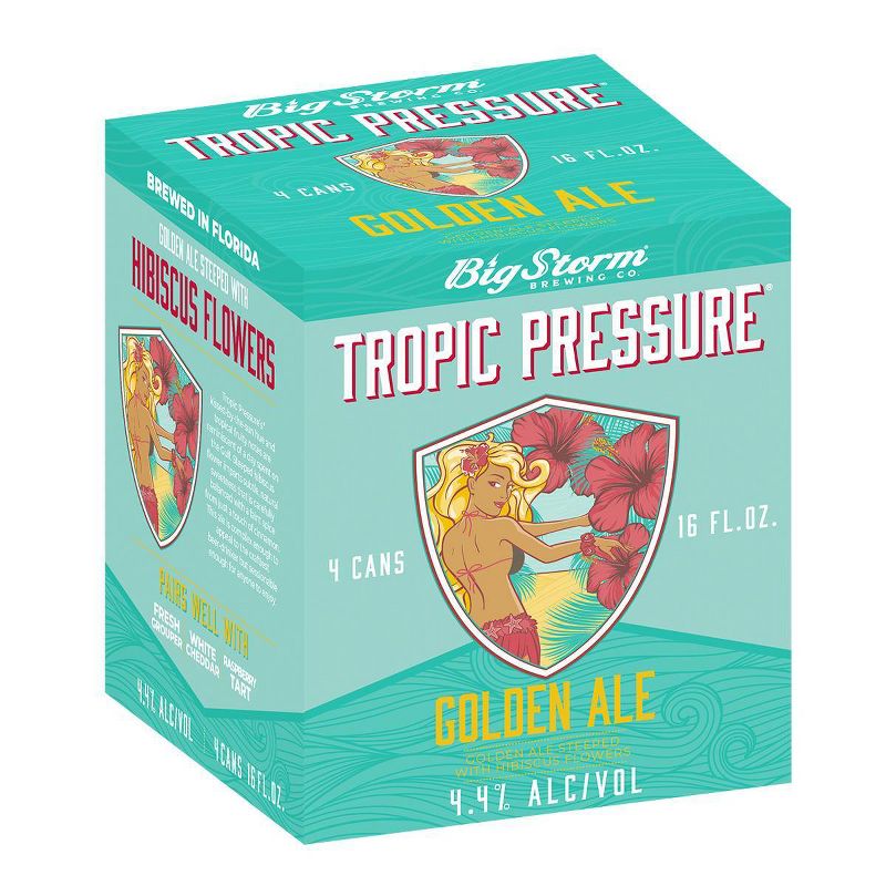 Big Storm Tropic Pressure Golden Ale Beer - 4pk/16 fl oz Cans