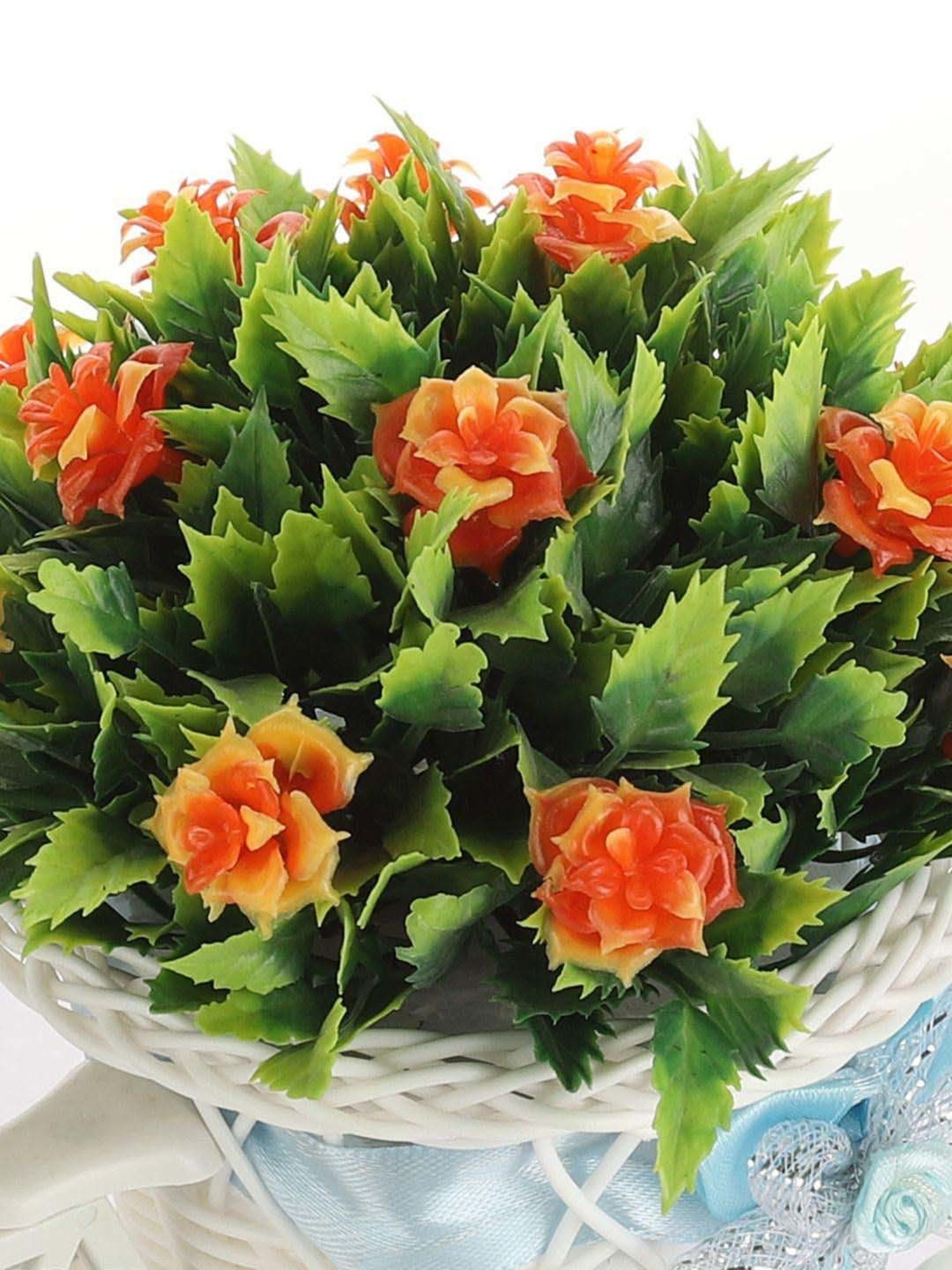 Foliyaj Multicolor Plastic Rickshaw Plant With Shemrock Leaves