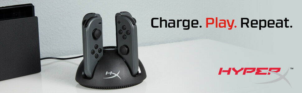 HyperX ChargePlay Quad - Joy-Con Charging Station for Nintendo Switch with LED