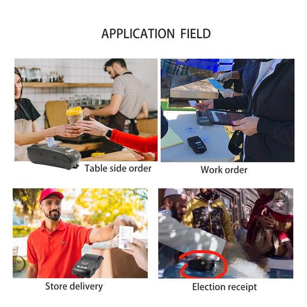 Gainscha PT-280 Steady-Selling Mobile Printer Bluetooth Printer 58mm Receipt Printing