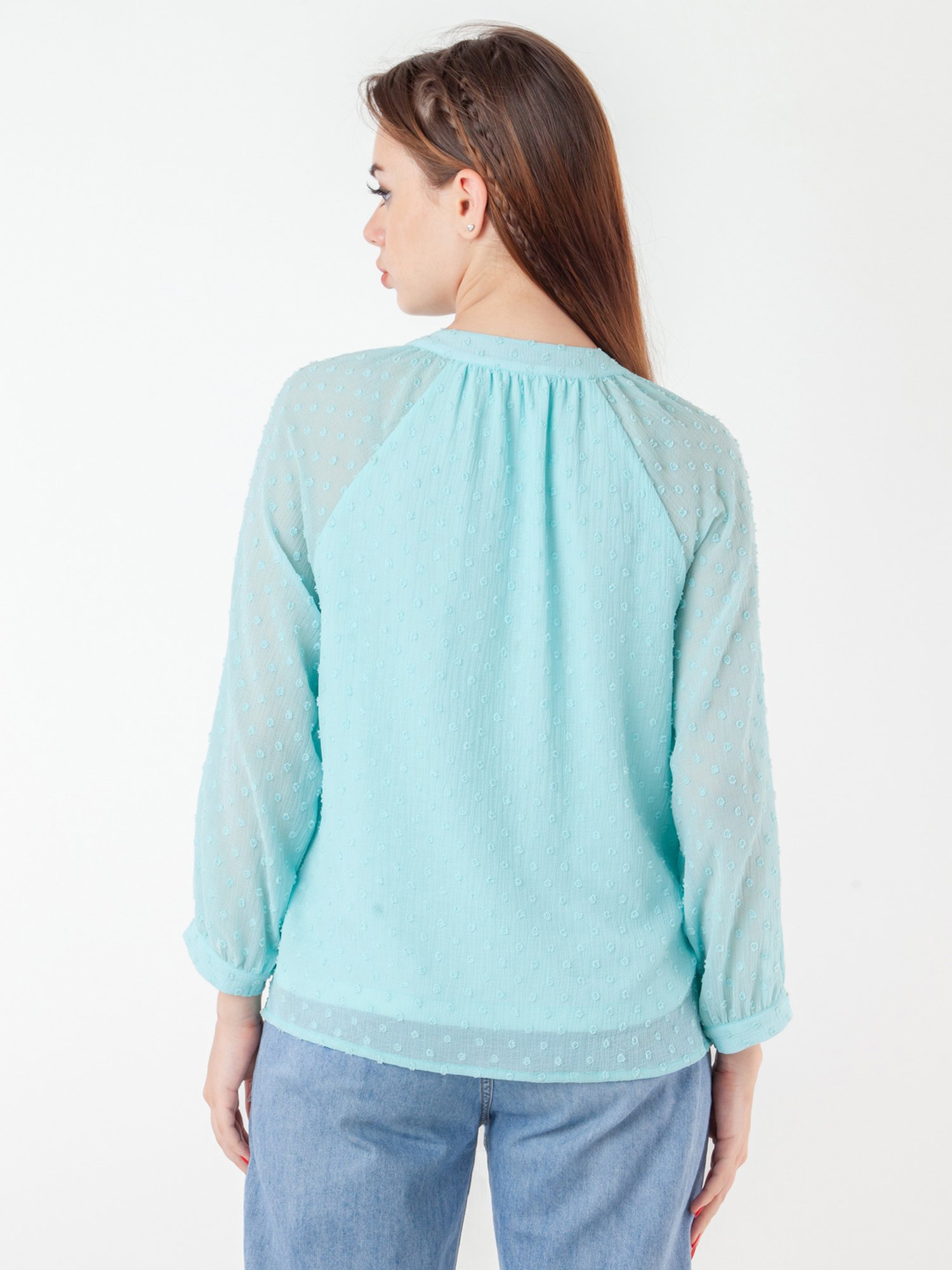 Zink London Blue Self Design Top