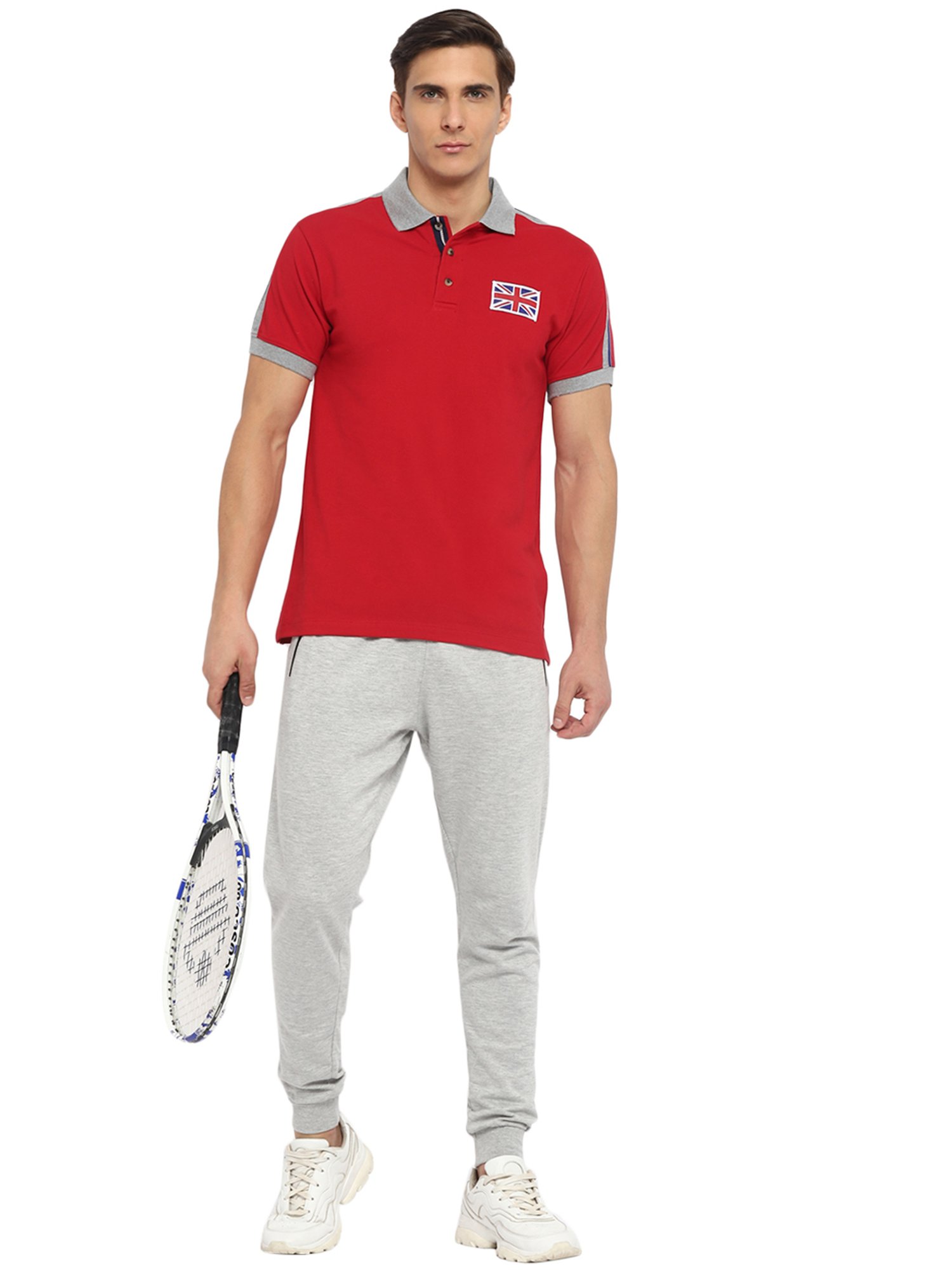 OFF LIMITS Red Cotton Polo T-Shirt