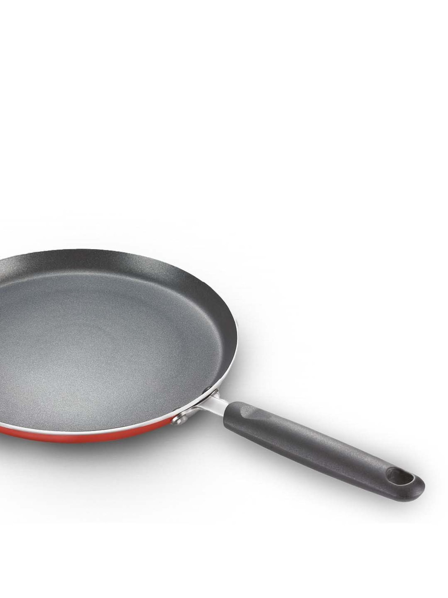 JUDGE Black & Red Aluminium 25 cm Non-Stick Tawa - Set of 1