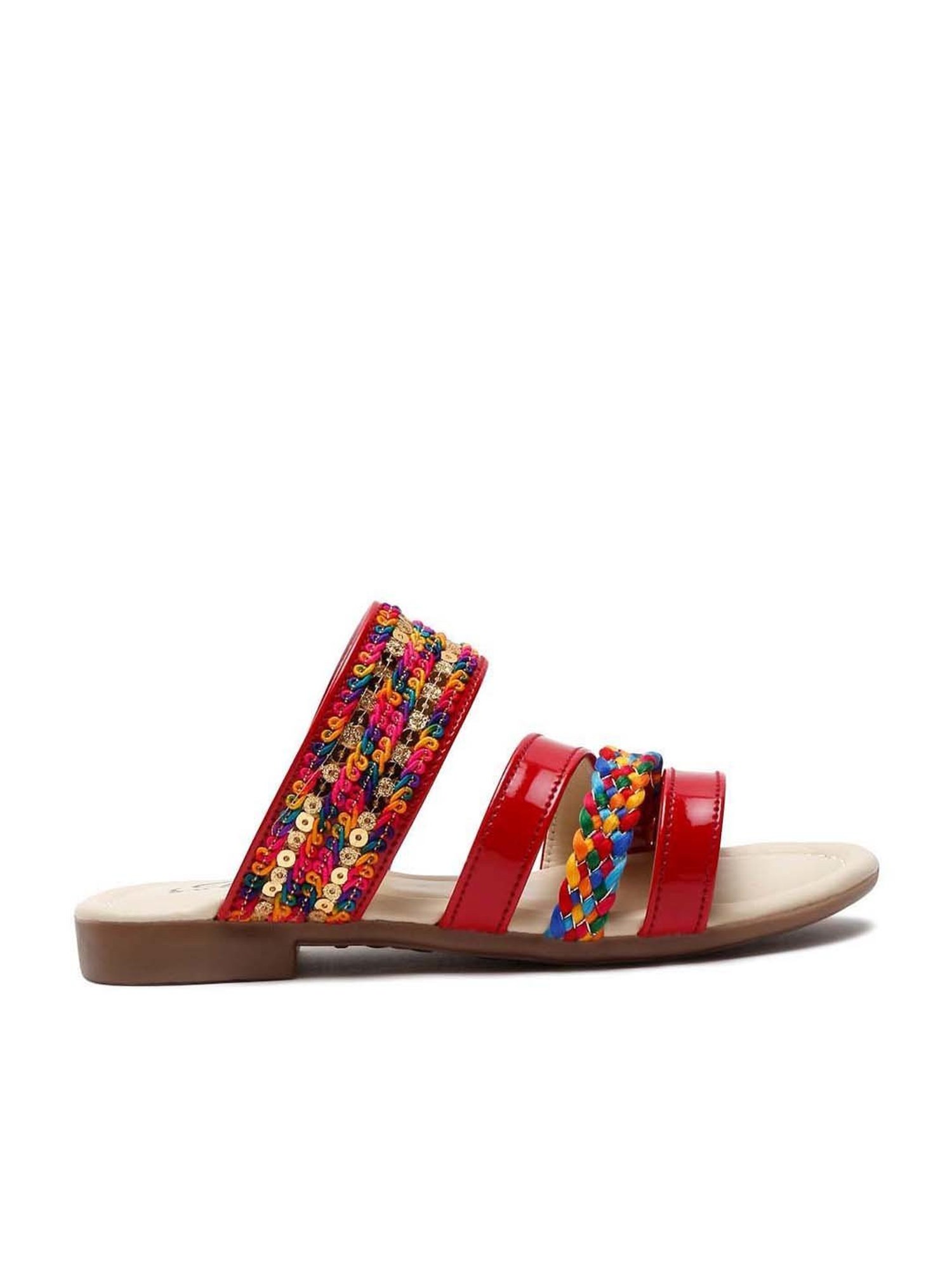 Shoetopia Kids Beige Toe Ring Sandals