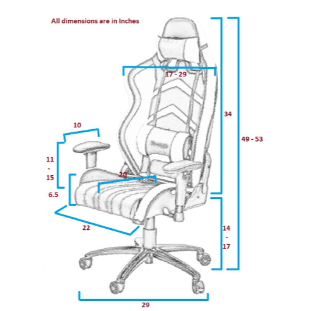 ViscoLogic LC 600 Metal Frame Gaming Chair