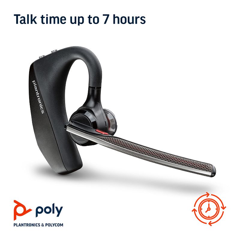 Plantronics Voyager 5200 UC Headset - Single Ear / Mono Bluetooth Wireless Headset - Compatible with Microsoft Teams, Zoom & more - Plantronics a Poly Company