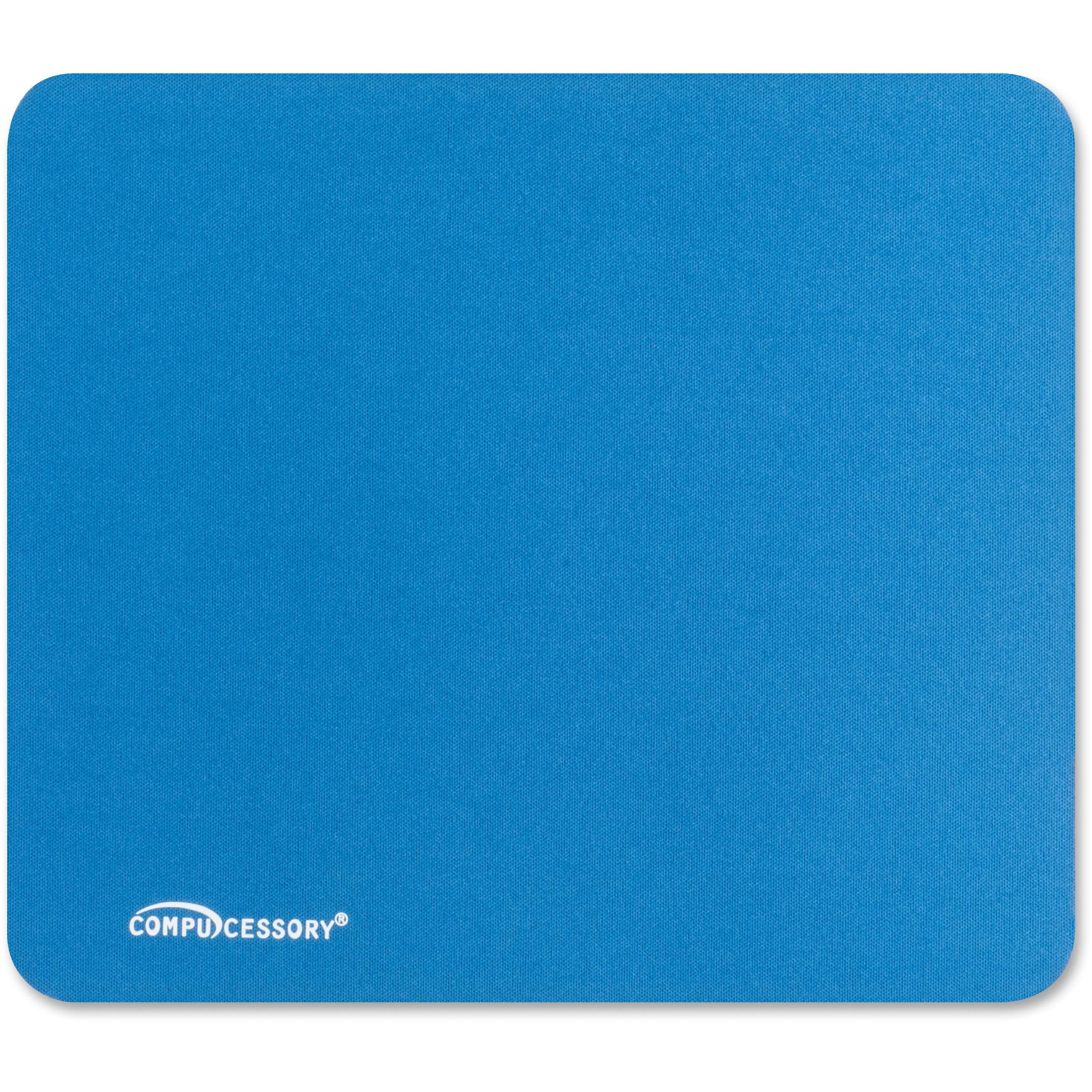 Compucessory Economy Mouse Pad Nonskid Rubber Base 9-1/2"x8-1/2" Blue 23605