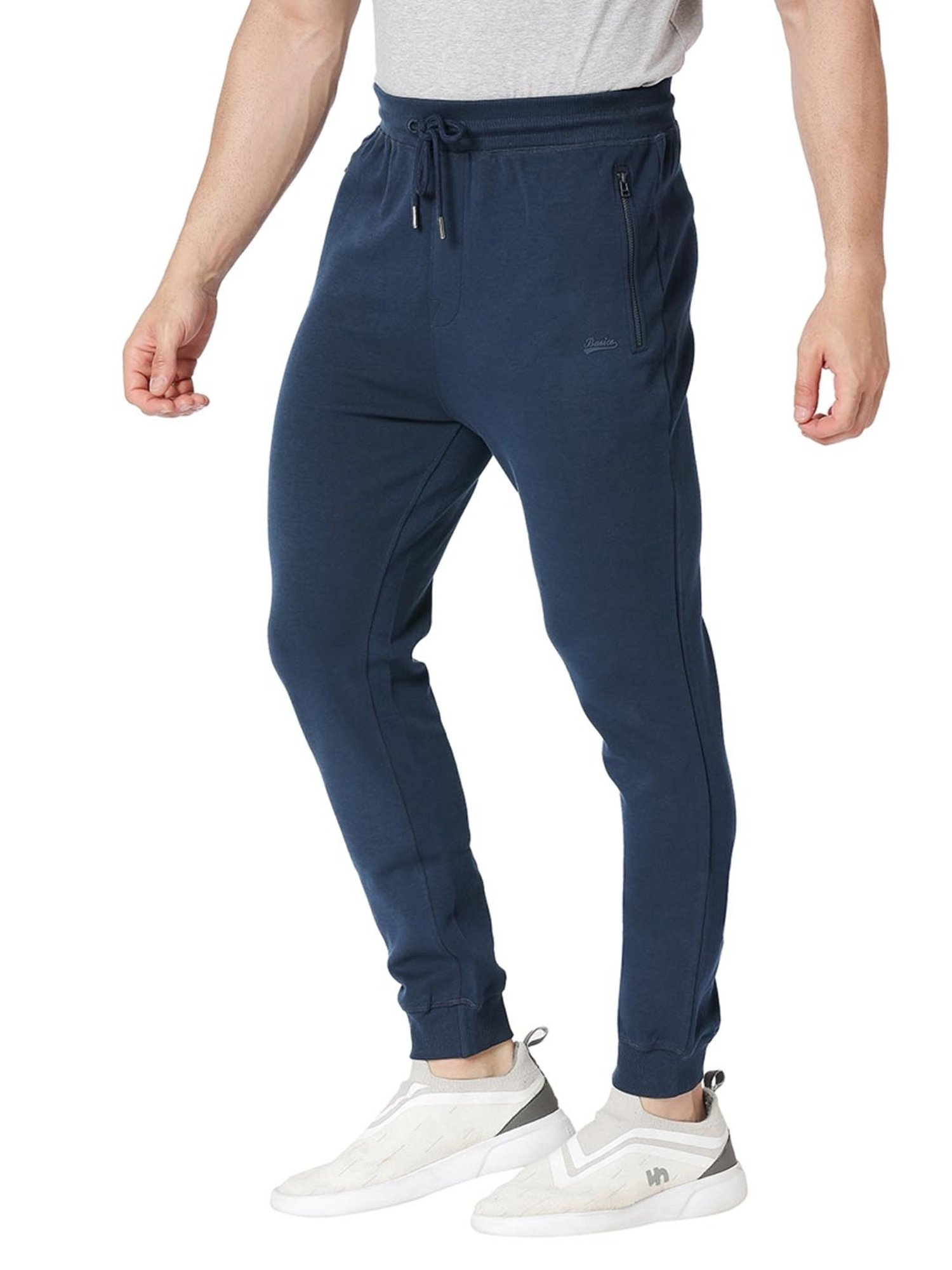 Basics Navy  Slim Fit Joggers