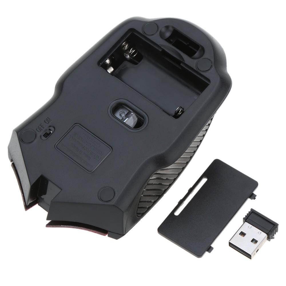 2.4G Wireless Gaming Mouse Portable 2400DPI Adjustable Optical for PC