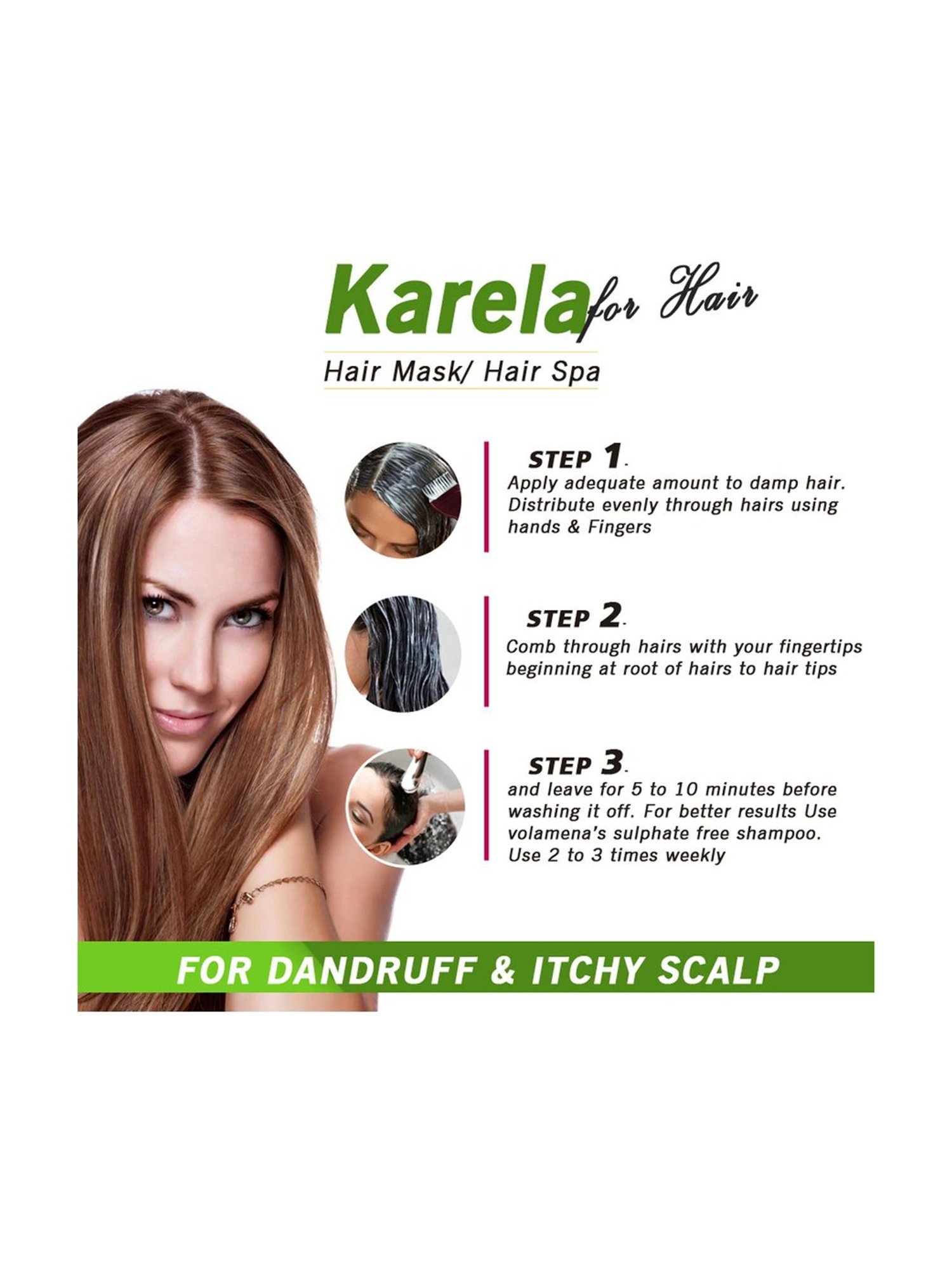 Richfeel Brahmi Intensive Repair Hair Pack - Pack of 4