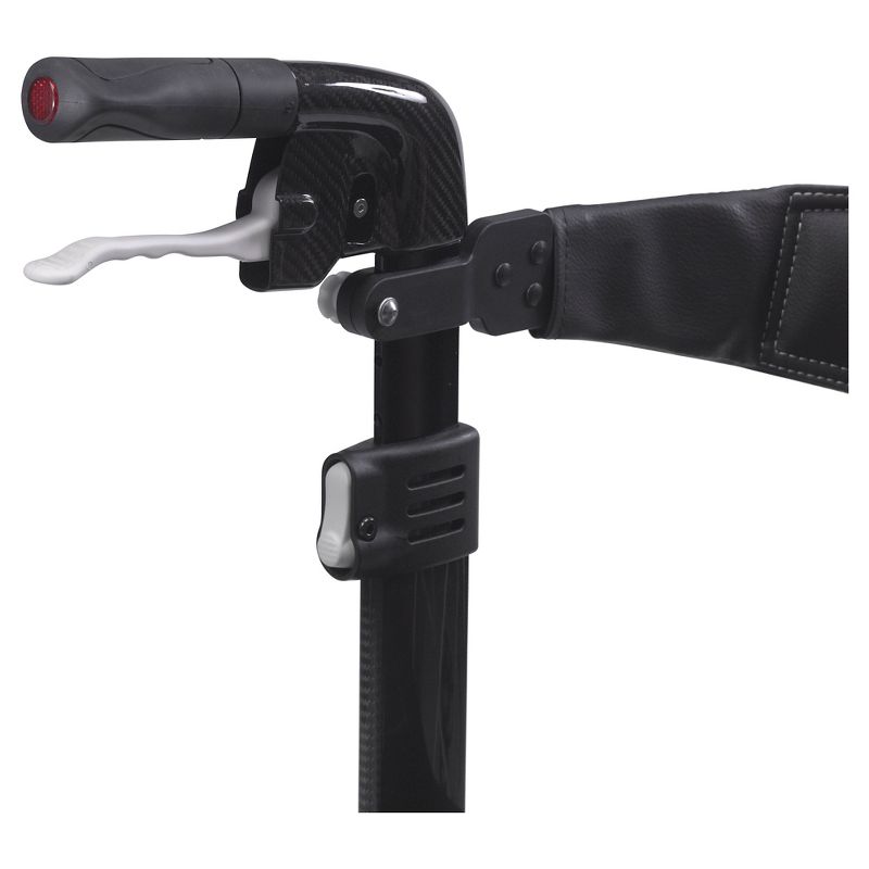 Drive Medical Nitro Elite CF Carbon Fiber Walker Rollator, Black