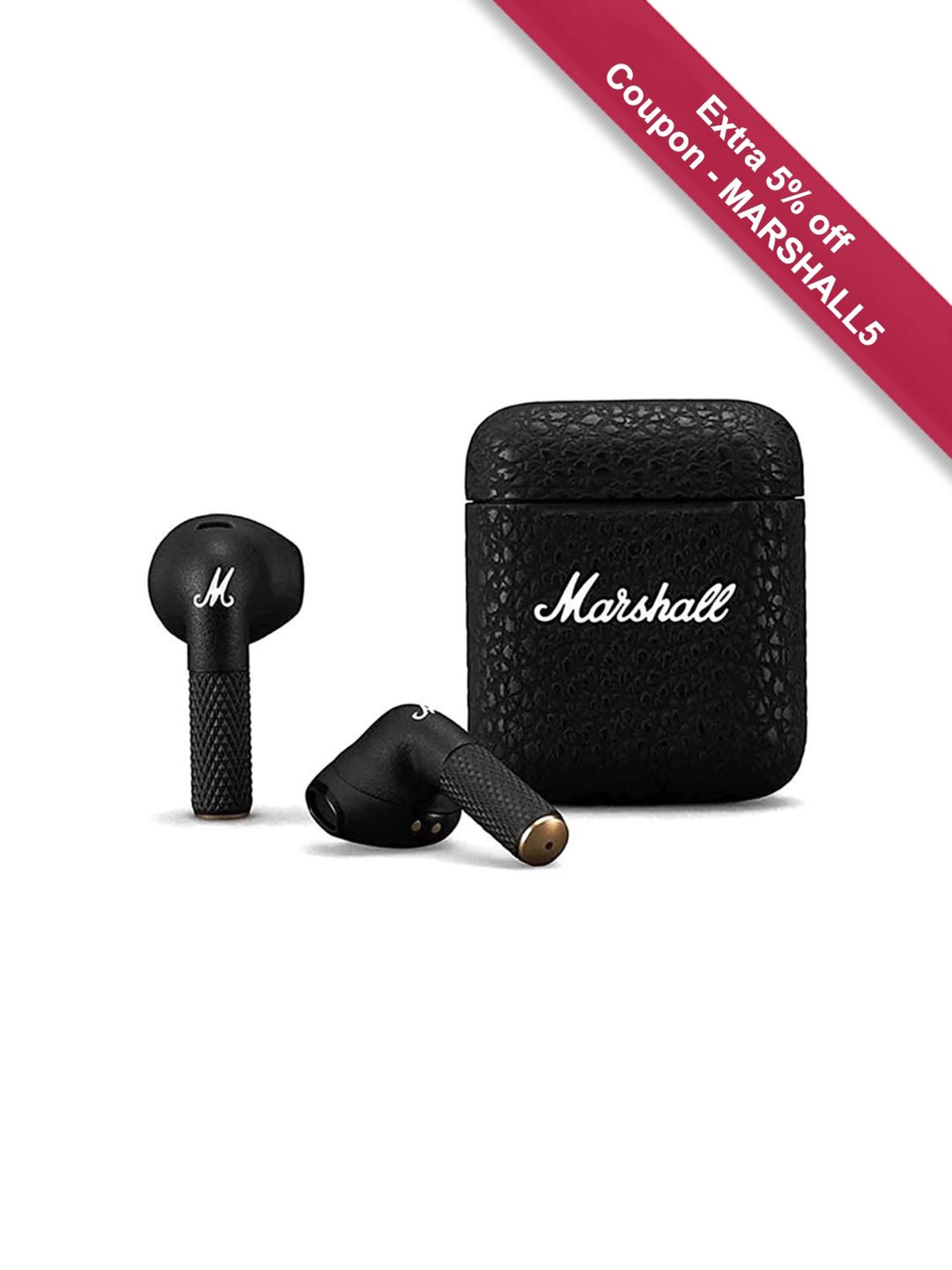 Marshall Minor III True Wireless In-Ear Headphones (Black)