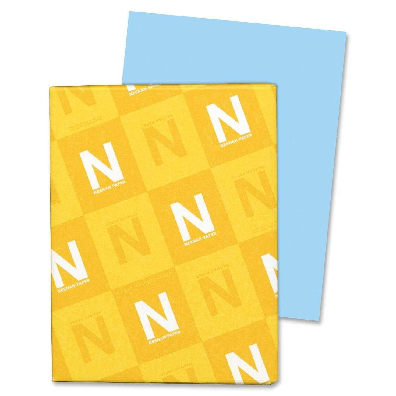 Wausau Medium-Weight Vellum Bristol Cover Stock, 8 1/2" x 11", 67 Lb., Blue, Pack Of 250 Sheets