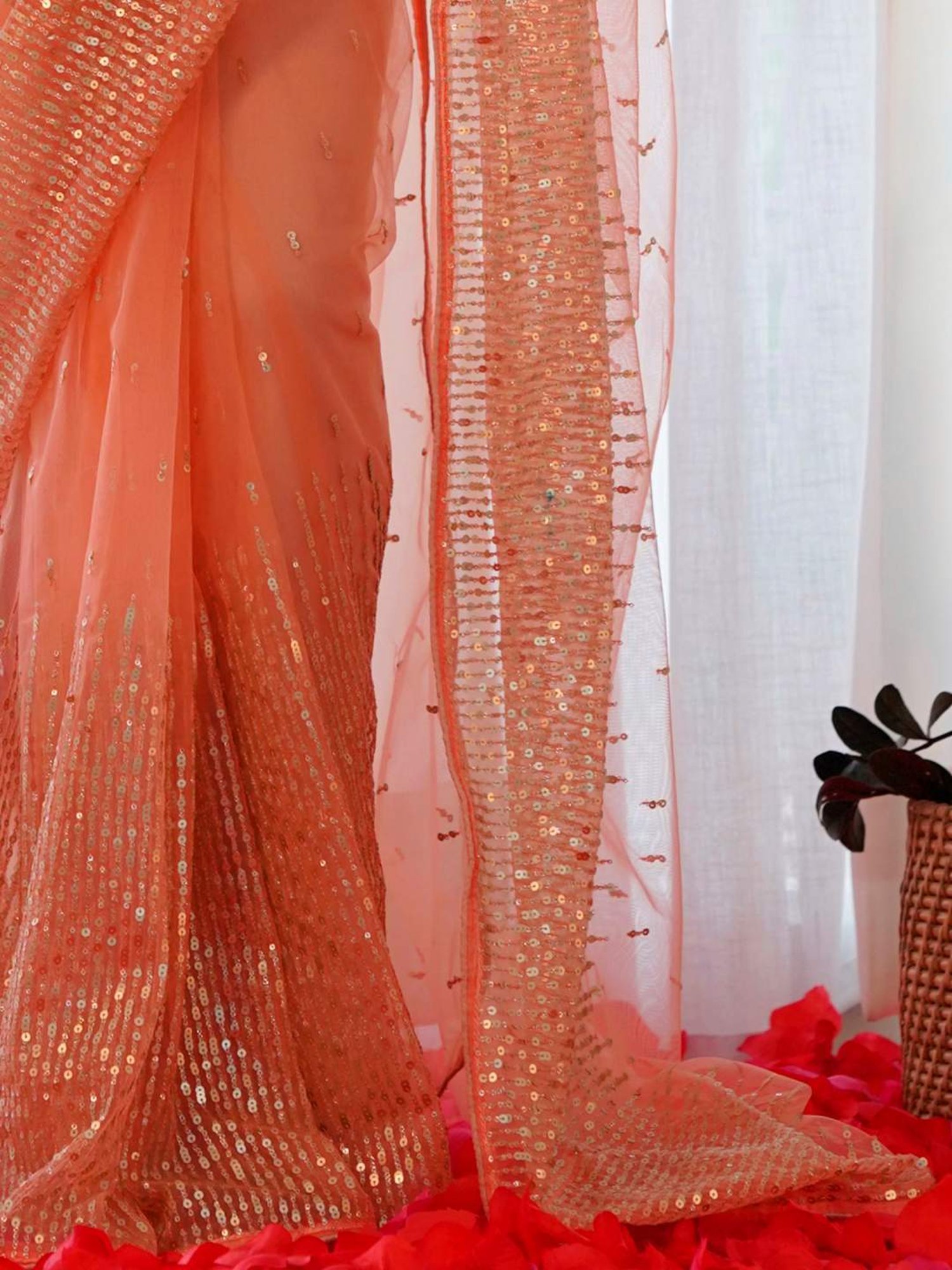 Unnati Silks Grey Cotton Printed Saree With Unstitched Blouse