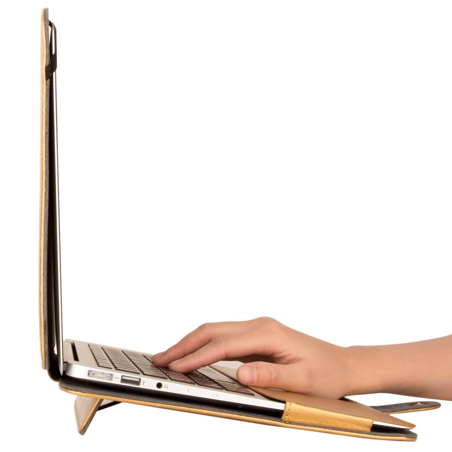 Mosiso Retina 15-Inch Premium Quality PU Leather Book Cover Clip On Sleeve Case Cover for MacBook Pro 15.4" with Retina Display A1398 (No CD-Rom Drive) with One Year Warranty