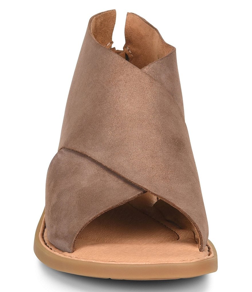 Born Iwa Criss Cross Banded Suede Sandals