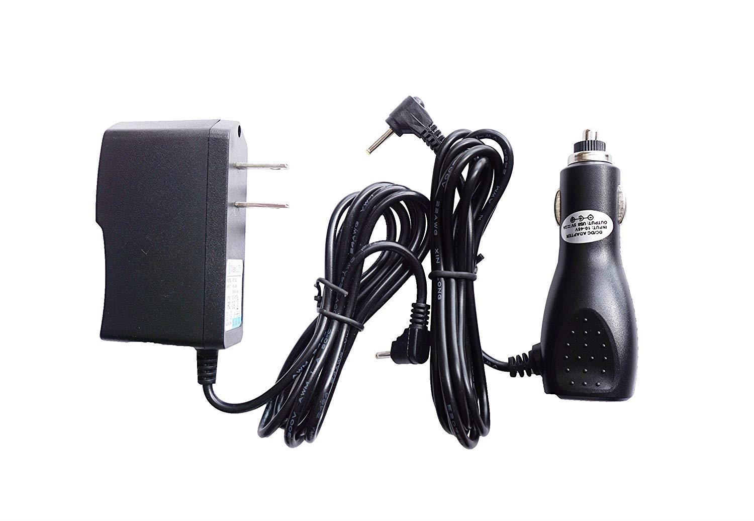 5V 2A Car Vehicle Charger + AC Home Wall Power Adapter for Coby Kyros Tablet MID8048