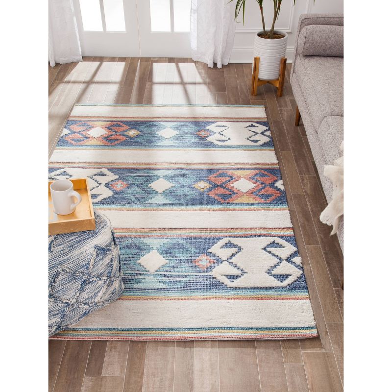 7'6"X9' Geometric Over Tufted Rug - Anji Mountain