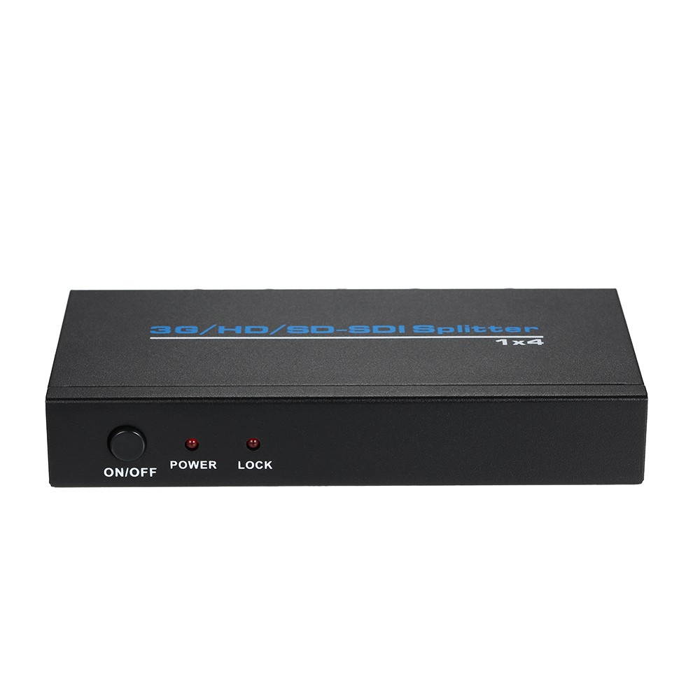 3G/HD/SD_SDI Splitter 1 * 4 Distribution 1 Input 4 Outputs Supports HD-SDI SD-SDI and 3G-SDI